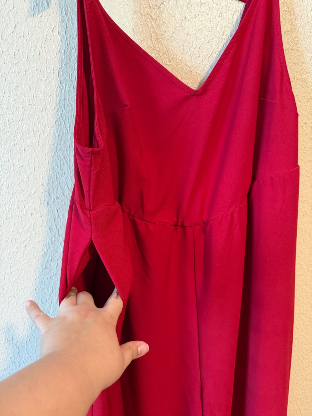 Torrid Wide Leg Jumper Overalls in Sexy Red Size 2X Short Cropped Plus Size - Picture 4 of 8